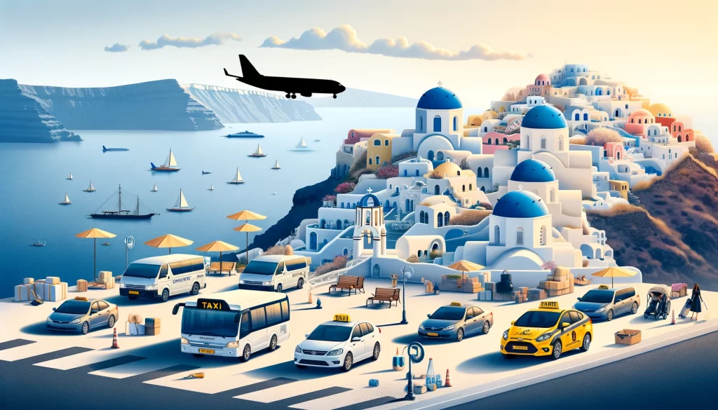 Santorini Holiday Transfers / Aπό το Αεροδρόμιο της Σαντορίνης προς δημοφιλείς προορισμούς - Οδηγός μεταφοράς Smooth, reliable options for every traveler.