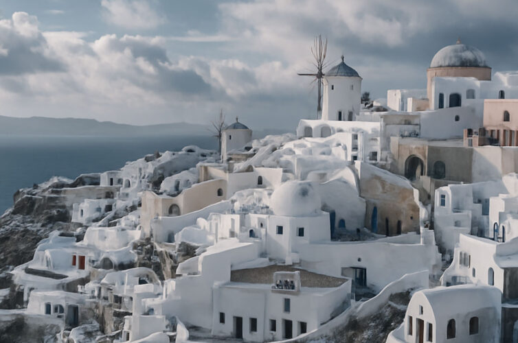 Santorini in Winter